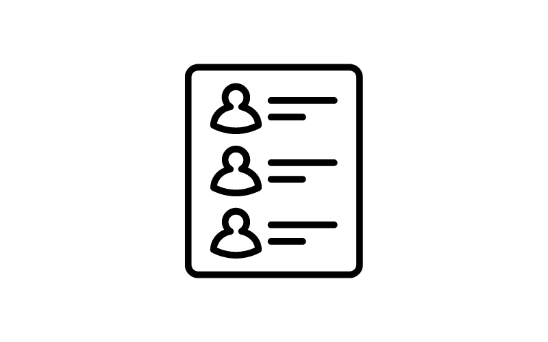 View the full delegate list icon